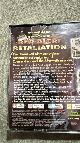 Command & Conquer Red Alert Retaliation Ps1 (Reacondicionado)