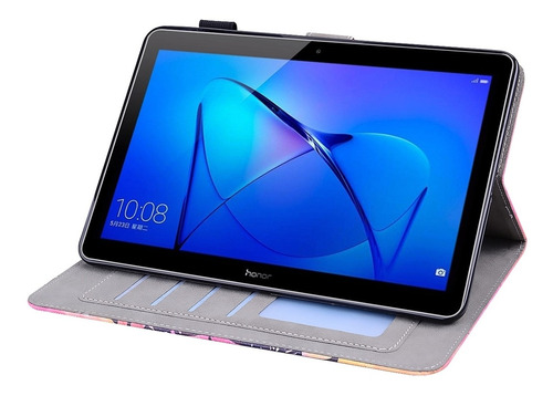 Funda De Piel Con Tapa Para Huawei Mediapad T3 10