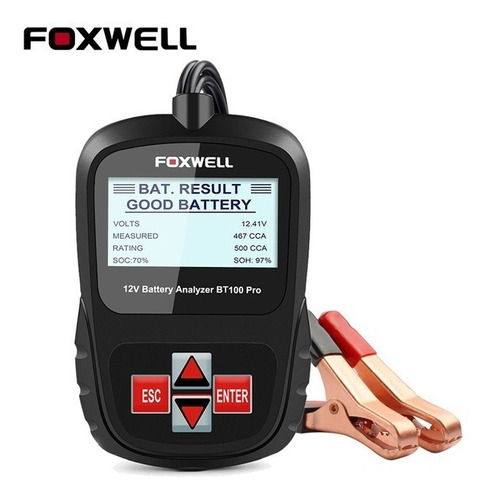 Foxwell Bt100 Pro 6 V 12 V Testador De Bateria De Carro