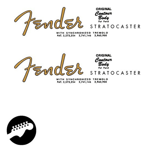 Decal Waterslide Fender Stratocaster 60s Tremolo