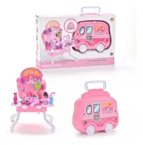 Comprar Tocador De Maquillaje Para Niñas, Juguete Tocador + Accesori