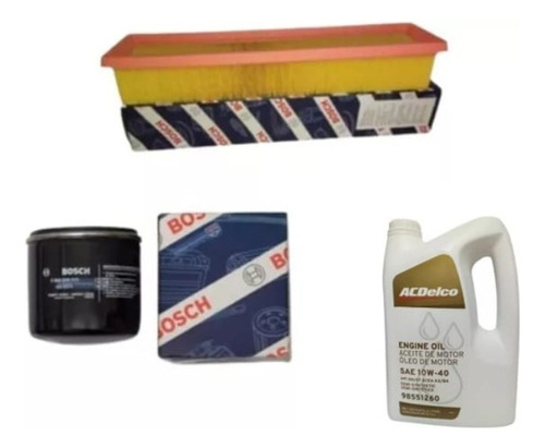 Kit Filtros De Aceite Y Aire+aceite Acdelco 10w40 Clio Mio 