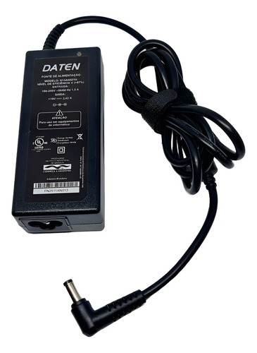 Fonte Daten Para Notebook 19v 3,42a 65w - Modelo S13a00dta