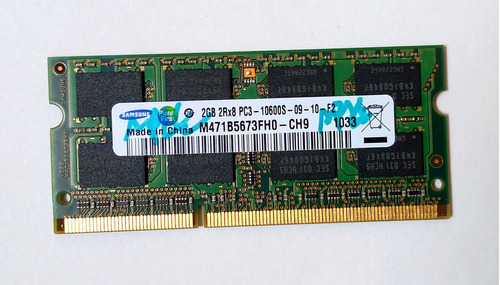 Memoria Samsung Ddr3 - 10600 2 Gb Para Portatil