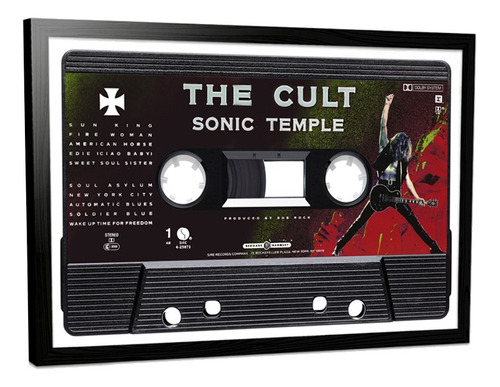 Cuadro The Cult Cassette Sonic Temple Retro Poster 60x40