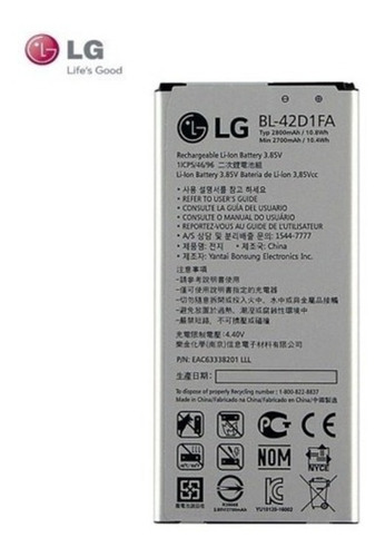 Bateria Pila LG X Max K240 LG Bl42d1fa Excelente Calidad