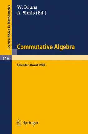 Libro Commutative Algebra : Proceedings Of A Workshop Hel...