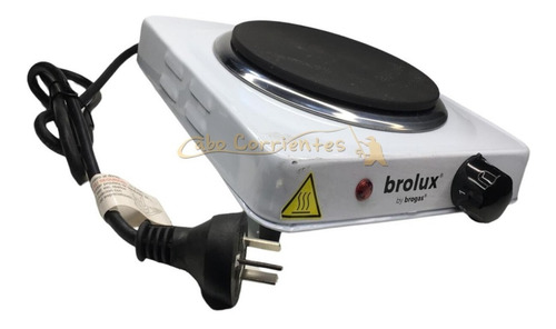 Imagen 2 de 10 de Anafe Eléctrico Brogas 1 Hornalla 1000 Watts Cocina
