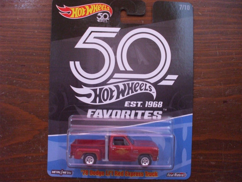 Hot Wheels 50 Favorites 7/10 1978 Dodge Lilred Express Truck