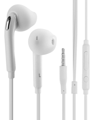 Auriculares Intraurales Planos De 3,5 Mm Para Samsung S6