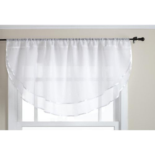 Voile Sheer Elegance, 60  X 24  | Valance Ascot, Blanco