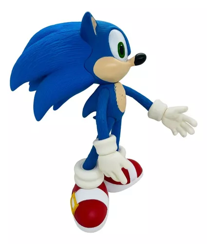 Boneco Sonic Articulado Grande Brinquedo Caixa Original Collection  Lançamento Action Figure 23cm - WIN Colecionáveis