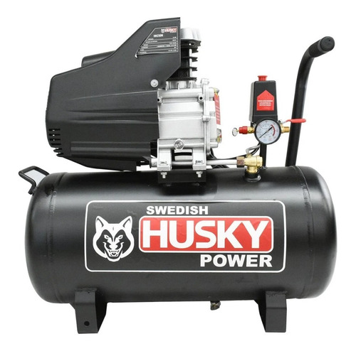 Compresor de aire eléctrico portátil Swedish Husky Power HKC50N 50L 3.5hp 110V 60Hz negro