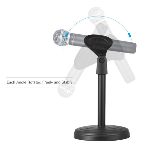 Suporte De Microfone De Mesa Fixo Portátil Suporte De Micro