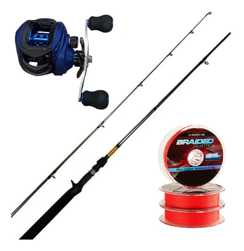 Combo Bait Shimano Reel Montague 6 Rulemanes + Caña + Multi