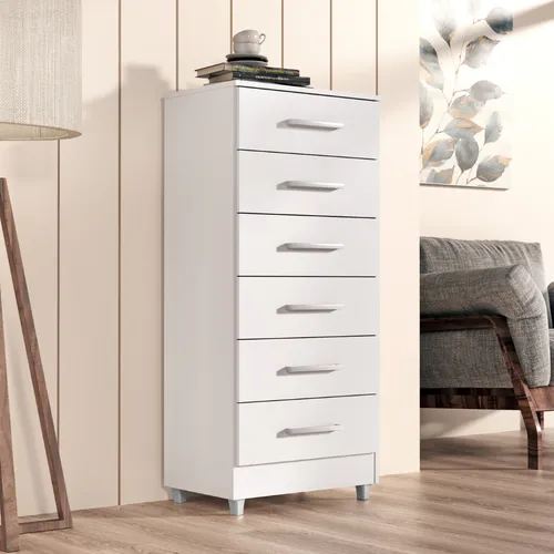 Comoda Para Quarto Helena 6 Gavetas