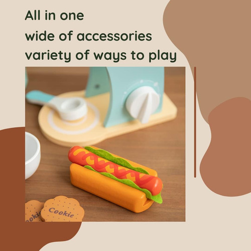 Accesorios De Cocina De Madera, Cafetera Para Niños, Cafeter