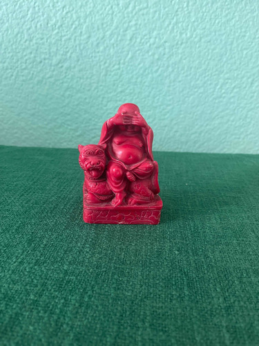Figura De Buda Color Rojo (Usado)
