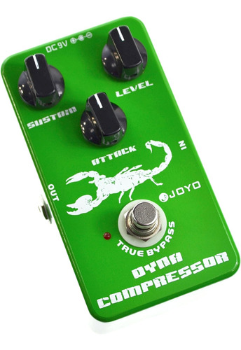 Pedal De Efecto De Guitarra Compresor True Bypass Dc 9v