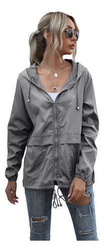 Chaqueta Impermeable Mujer Con Capucha Para Senderismo