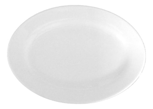 Set De 6 Azafates Ovalados De Porcelana Blancos 35cm Star Ro