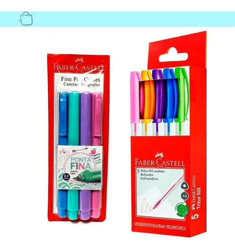 Kit Canetas Fine Pen Colors 0.4mm E Trilux 032 Faber-castell
