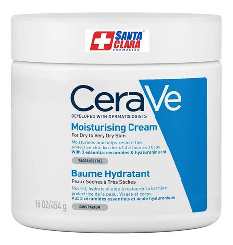 Cerave Crema Hidratante Piel Muy Seca  454gr