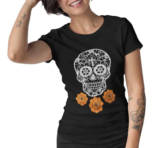 Playera catrina mujer sales