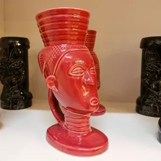 Ceramic Traditional Jamaican Woman Tiki 450ml