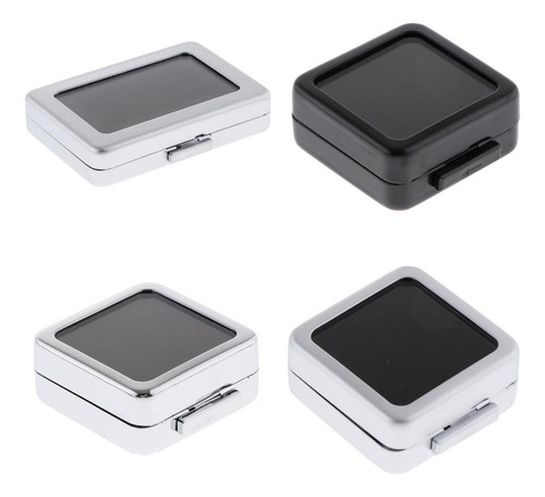 3x Caja De Joyería De Metal Organizador De Joyas De Caja De