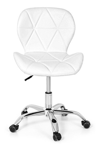 Cadeira de escritório Império Brazil Business Slim ergonômica  branca com estofado de couro sintético x 2 unidades