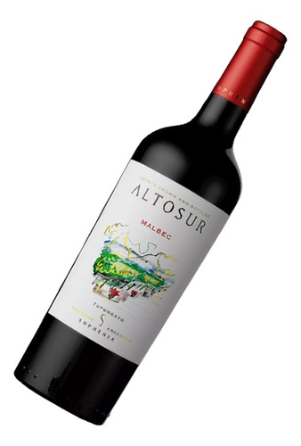 Vino Tinto Altosur Malbec Bodega Sophenia Botella X 750cc