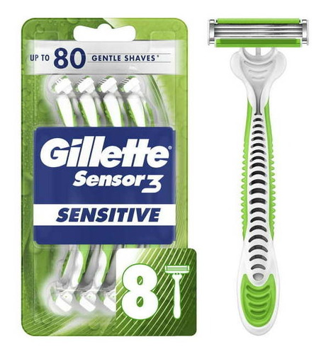 Gillette Sensor3 Rastrillo Completo 8 Pack