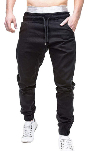 Pantalones Hombre Sudadera Slacks Elastic Joggings Sport Sol