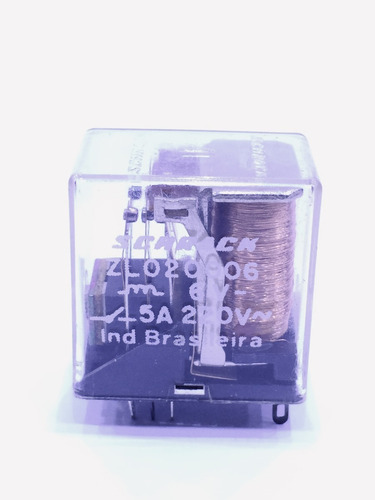 Relé 6v Schrack 2 Contatos Reversíveis 5a/220v Zl 020 006