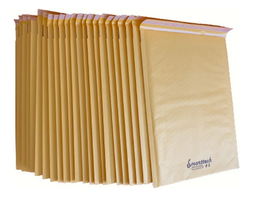 Sobres Para Envios Con Relleno De Burbuja #5 Smarttech Papel Kraft 100 Piezas Amarillo