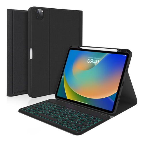 Funda Con Teclado Blutlotus Para iPad Pro 12.9 2022 Negro