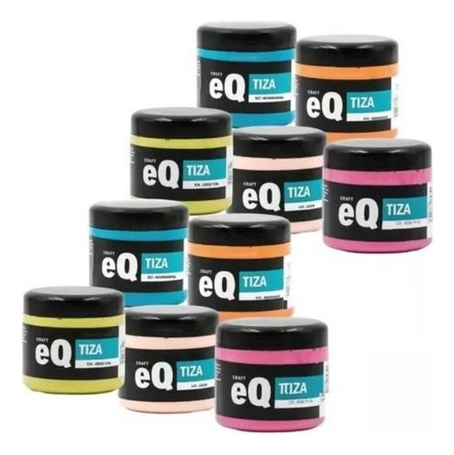 Set Eq Arte Pintura A La Tiza Chalk 200 Cc Por 10 Unidades