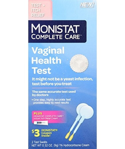 Monistat Complete Care Prueba De Salud Vaginal, 2 Hisopos