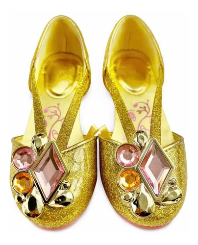 La Bella Y Bestia Zapatos Talla 11-12 Disfraz Disney Store 