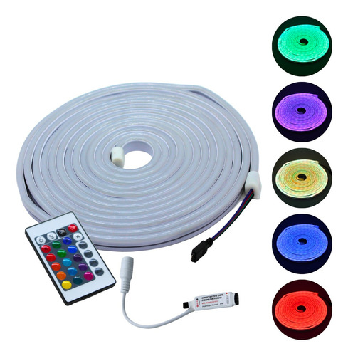 Super Tira Neon Led Rgb 5m 5050 Flexible 24vdc