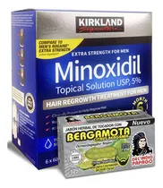 Comprar Solución Tópica Tratamiento Regenerador Formula Anticaída A Base De Minoxidil 5% Formula Extra Fuerte Para Hombres, 6 Meses De Suministro + Jabón Dermolimpiador Neutro Bergamota Anatómico De 125gr