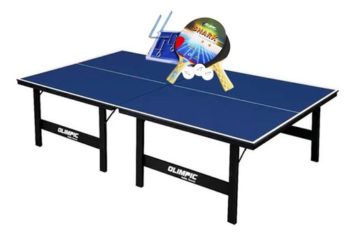 Mesa De Ping Pong Mdp 12mm Olimpic 1014 + Kit Completo 5031