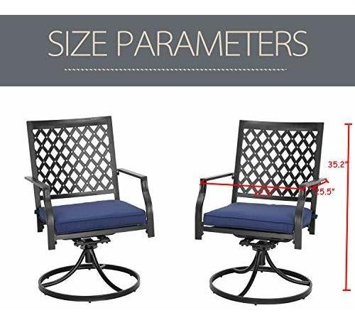 Lokatse Home - Juego De 2 Sillas Giratorias De Comedor Con C