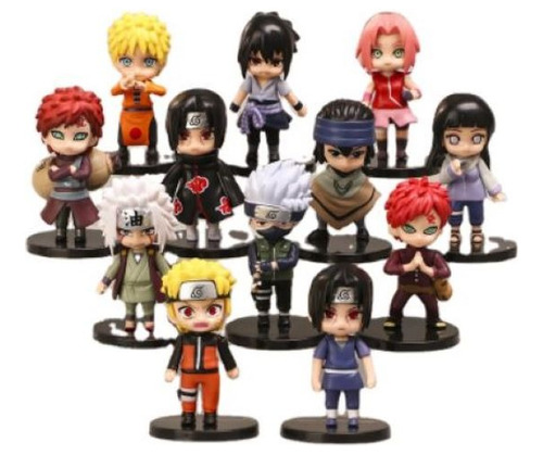 12 Figuras Naruto Sasuke