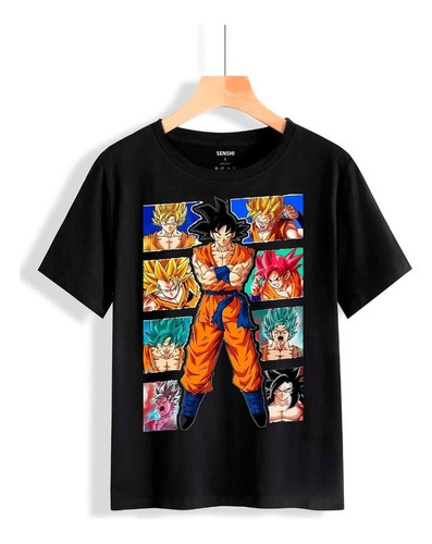 Poleras Dragon Ball Z Manga Larga Para Niños Cod 001