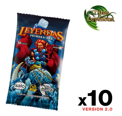 Pack 10 Sobres Leyendas Primera Era 2.0 - Myl