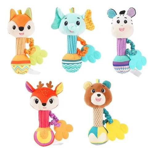 Sonajeros de peluche para bebes sale