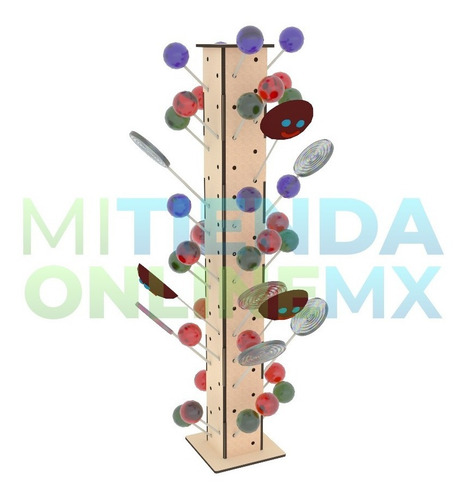 Imagen 2 de 4 de Torre Porta Paletas De Mdf Candy Bar Mdf