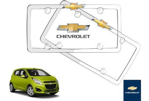 Par Porta Placas Chevrolet Spark Hb 1.2 2013 Original